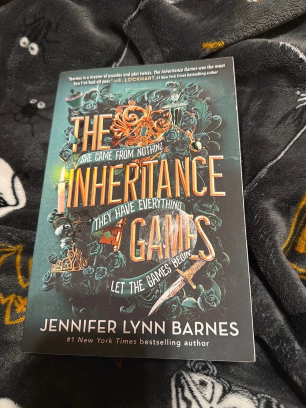 Target The Inheritance Games Paperback - Teal & Gold Accent